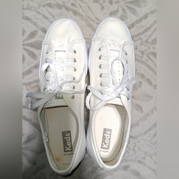 Keds Women's White Platform Sneakers - Picture 4 of 6